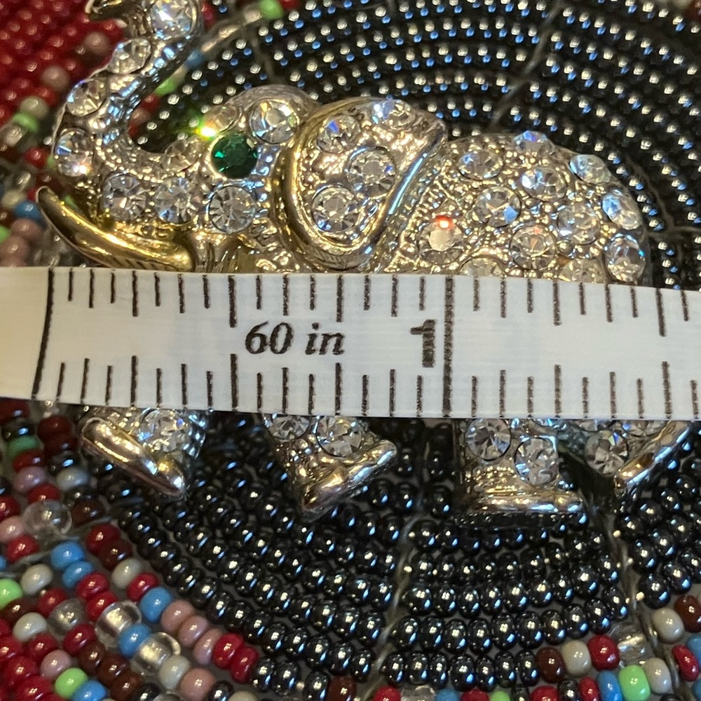 BLING ELEPHANT BROOCH VINTAGE - Picture 4 of 9